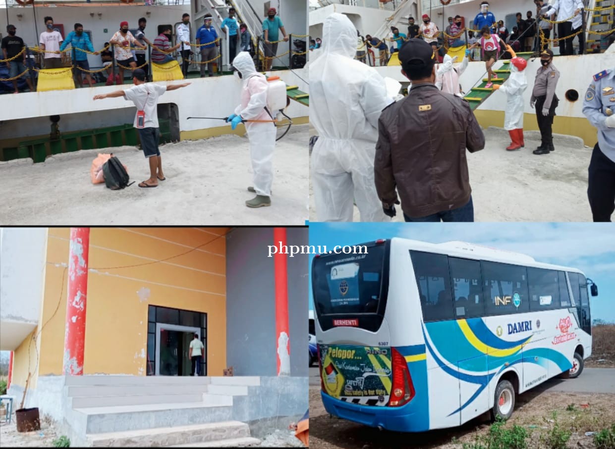 Gustu MBD Karantina Seluruh Penumpang KM. Sanus 34.