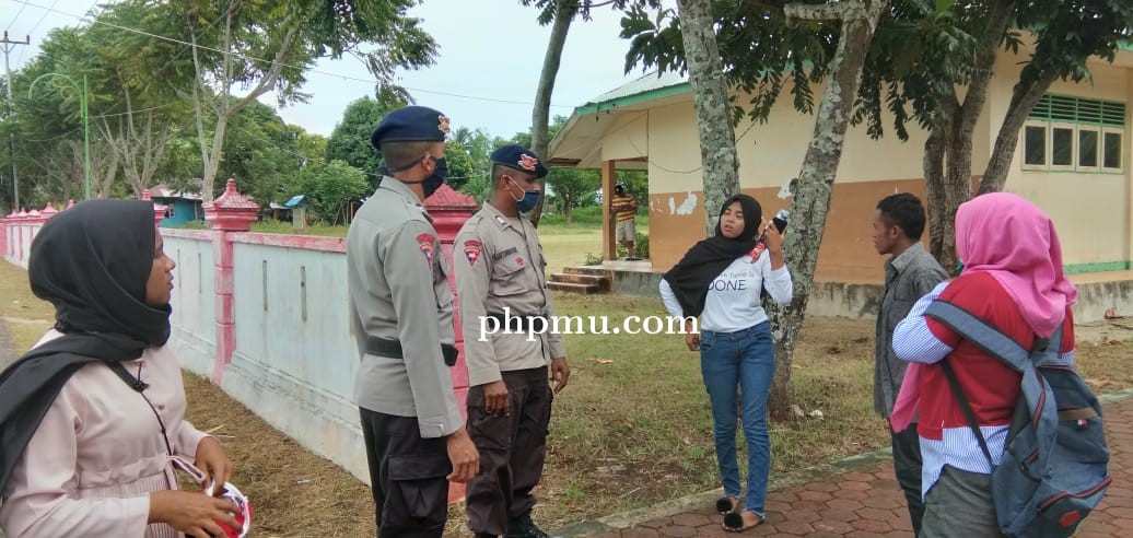 Personil Brimob Terus Gencarkan Sosialisasi Virus Corona dan New Normal 