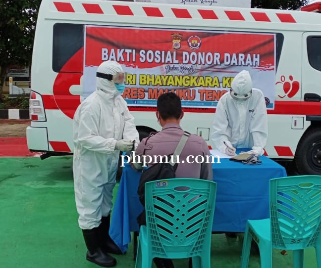 Polres Malra Gelar Donor Darah Jelang HUT Bhayangkara