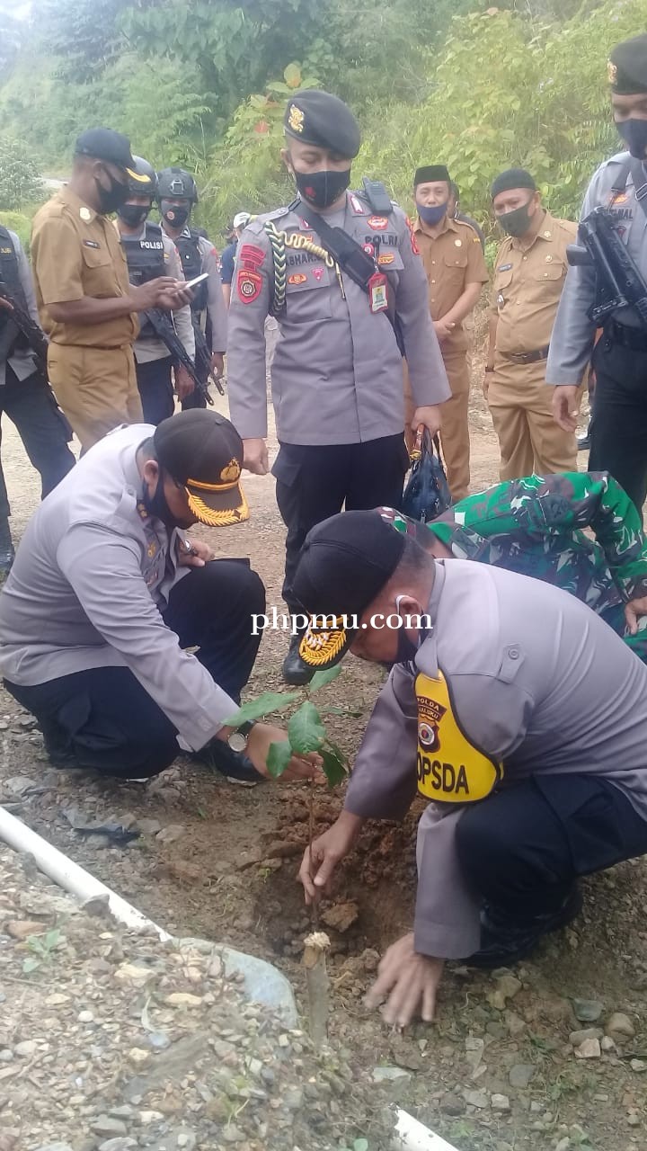Kapolda Tinjau Pos Pengamanan Gunung Botak Namlea, 