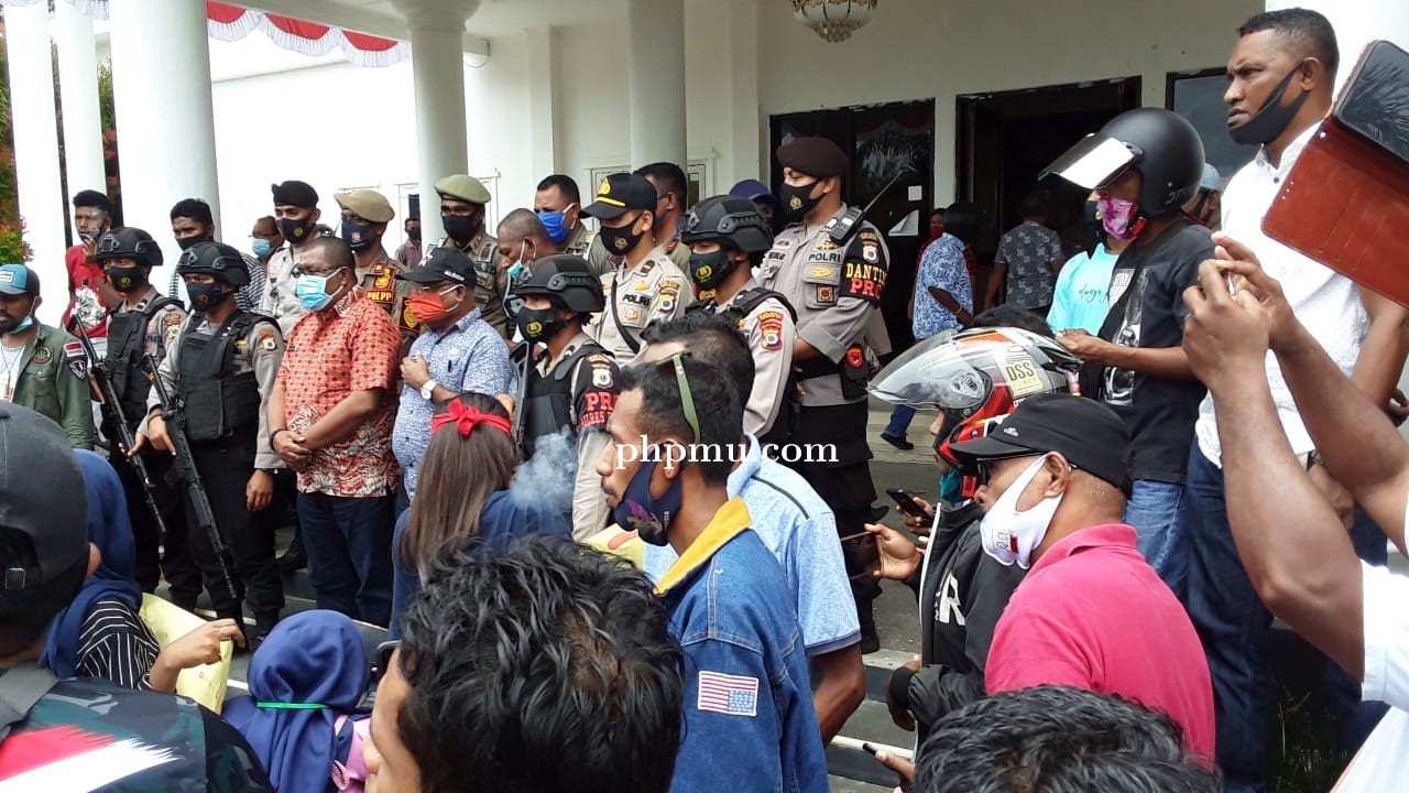 Masyarakat Aru Gelar Demo Tolak LIN di Maluku