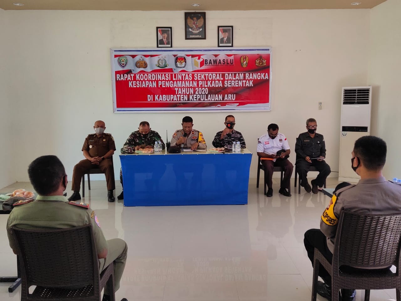 Polres Aru Gelar Rakor Kesiapan Pengamanan Pilkada
