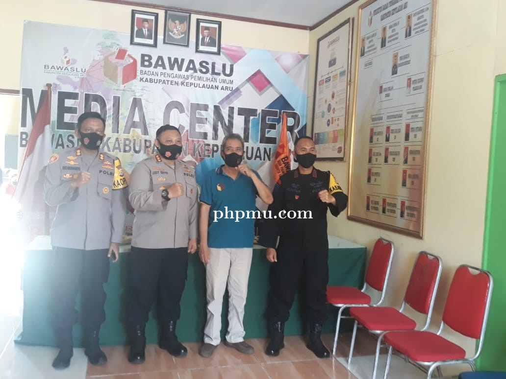 Tim Asistensi Polda Maluku Kunjungi Bawaslu Kepuauan Aru