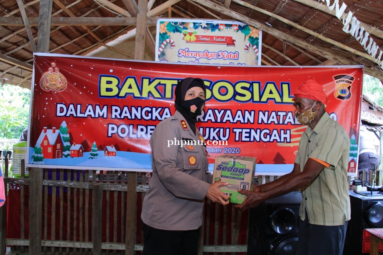 Jelang Nataru, Polres Malteng Bhakti Sosial dan Peduli Kasih