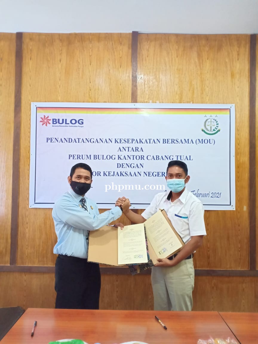 Kejaksaan Negeri Tual-Perum Bulog Lakukan MoU