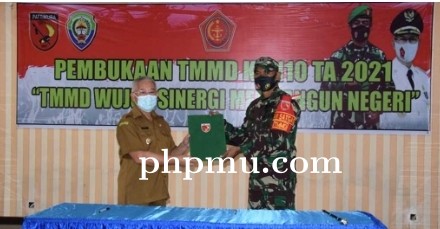 Bupati Aru Buka Kegiatan TMMD