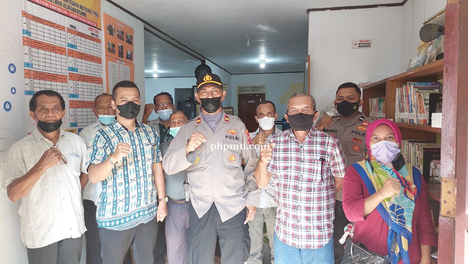 Kapolsek Nusaniwe Bahas Kamtibmas Jelang Akhir Tahun