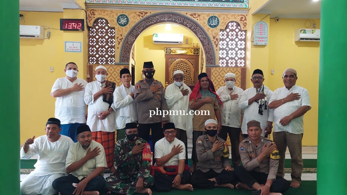 Kapolsek Nusaniwe Berikan Imbauan Kamtibmas Di Masjid Nurul Mujahidin