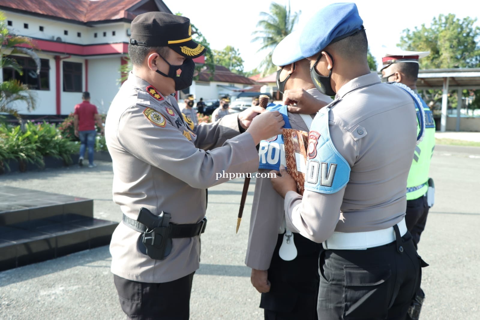Sambut Bulan Ramadhan 1443 Hijriah  Polres Tanimbar Apel Pasukan Ops Keselamatan Siwalima 2022