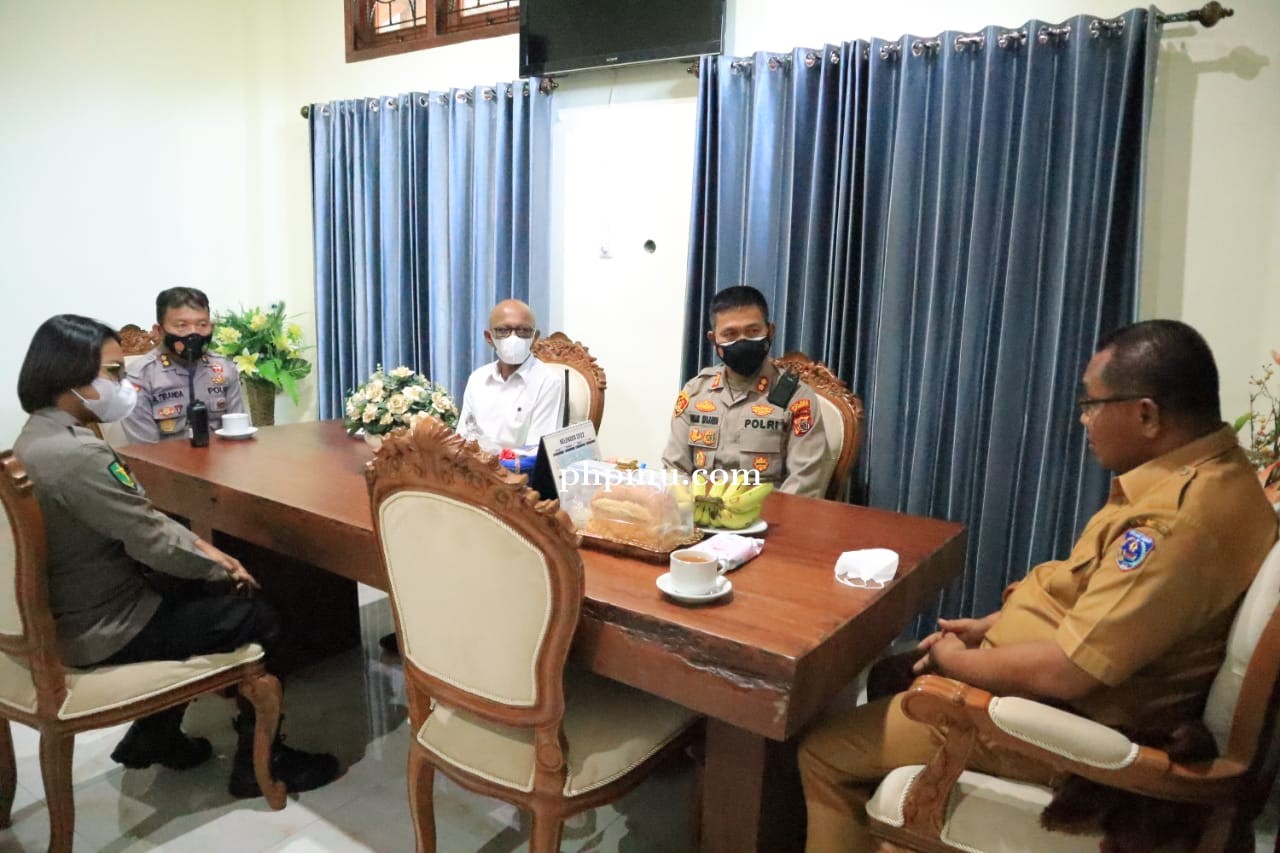 Siap Bekerjasama Kapolres Tanimbar Sambangi Bupati dan Ketua DPRD.