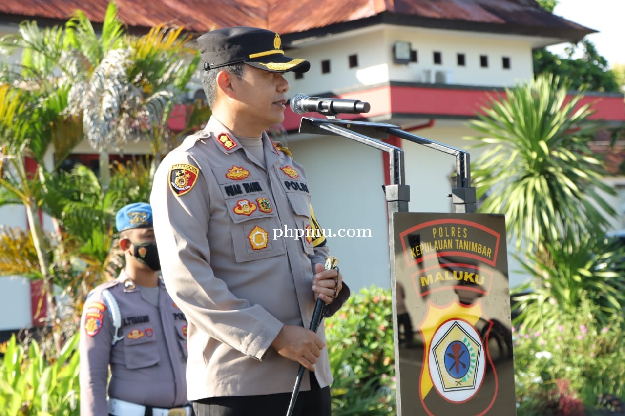 Jelang Puasa Akbar, Polres Kepulauan Tanimbar Gelar Apel Kesiapan. 