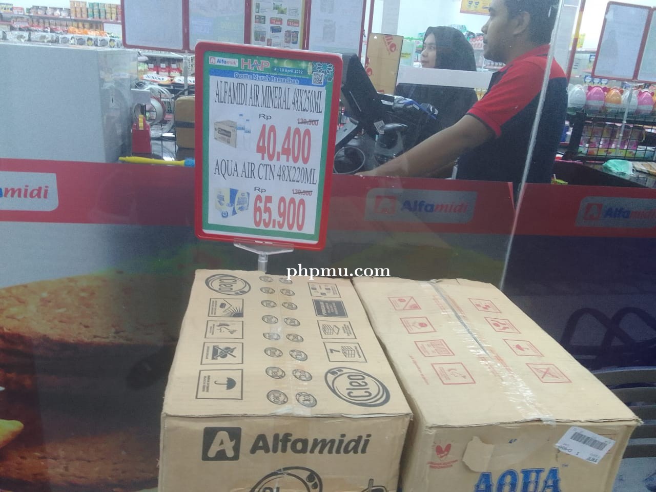 Alfamidi Patok Harga Aqua Gelas Di Tual Rp60.000 Per Karton