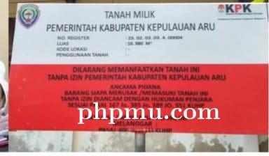 Ikut Instruksi KPK, Pemkab Kepulauan Aru Tata Aset Negara